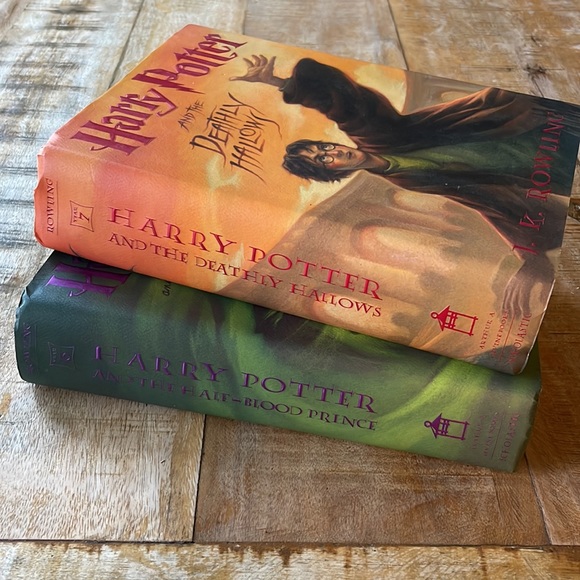 Harry Potter hardback books 6 & 7